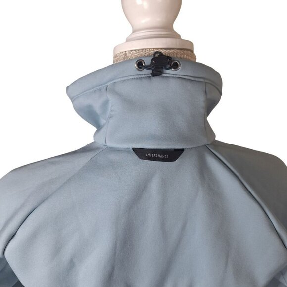 Columbia Interchange Jacket Womens Small Blue Pockets Full Zip Fleece Lined - Picture 4 of 8